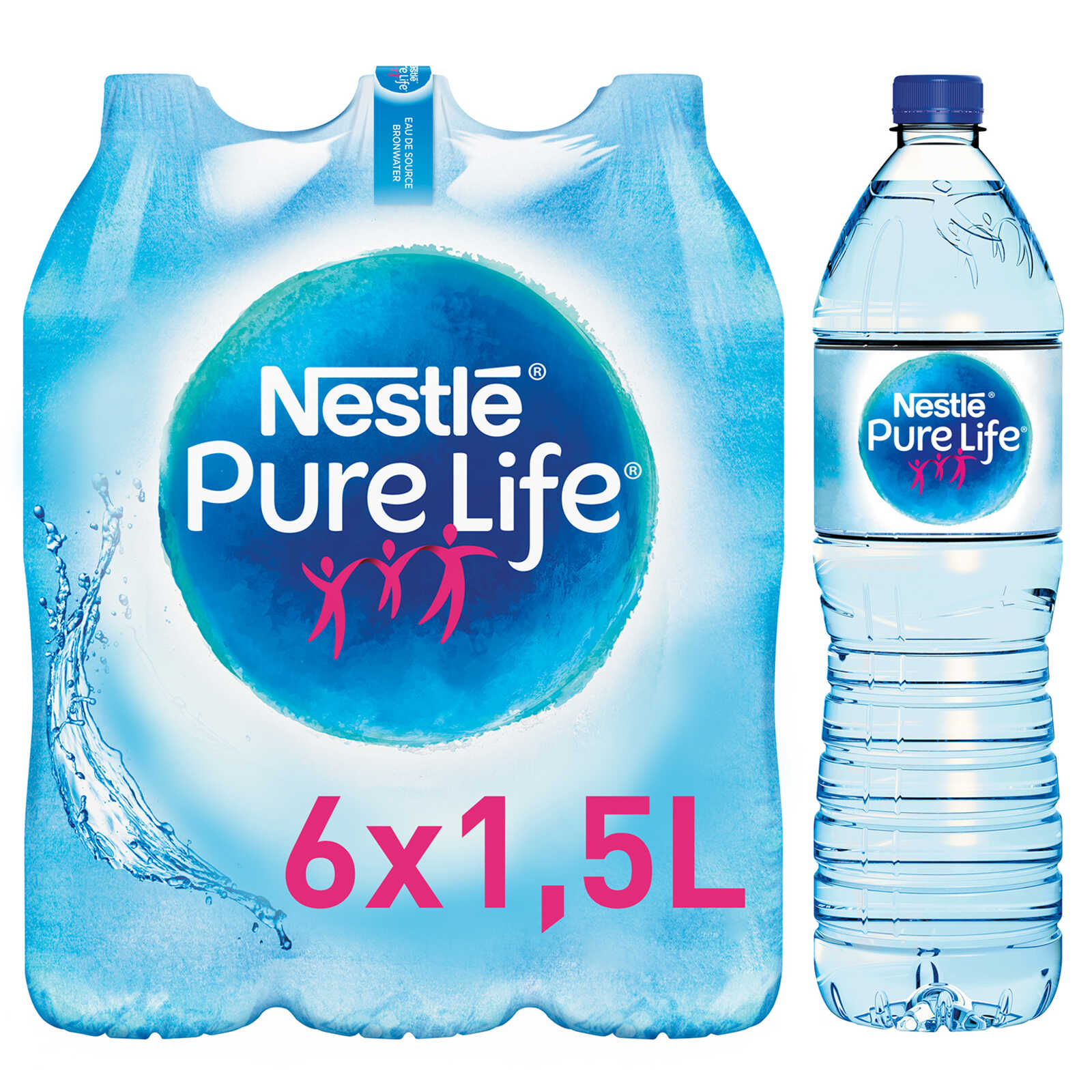 Nestlé Pure Life Eau minérale Non pétillante PET 6 x 1 5 l