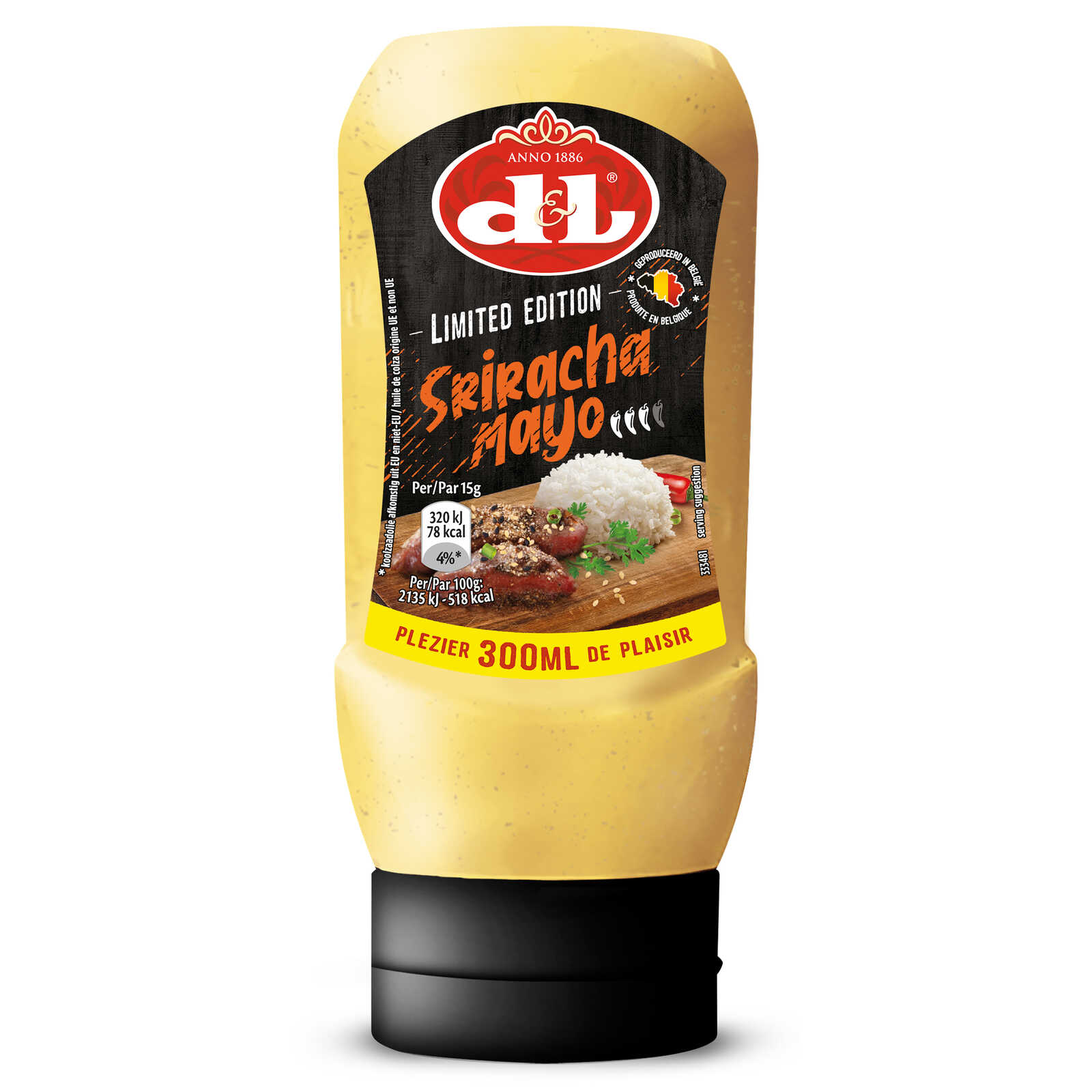 Devos Lemmens Mayonaise Sriracha Bbq Sqz 30 Cl Delhaize