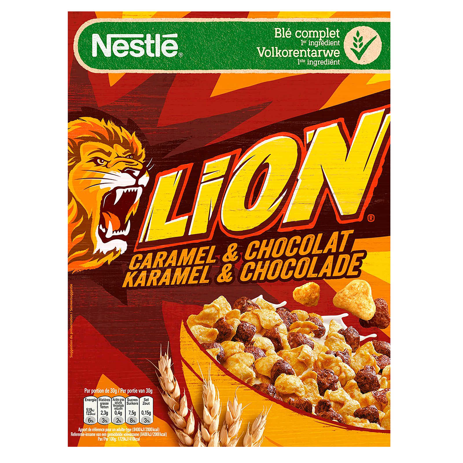 Nestlé Lion Céréales Caramel Chocolat 400 gr Delhaize