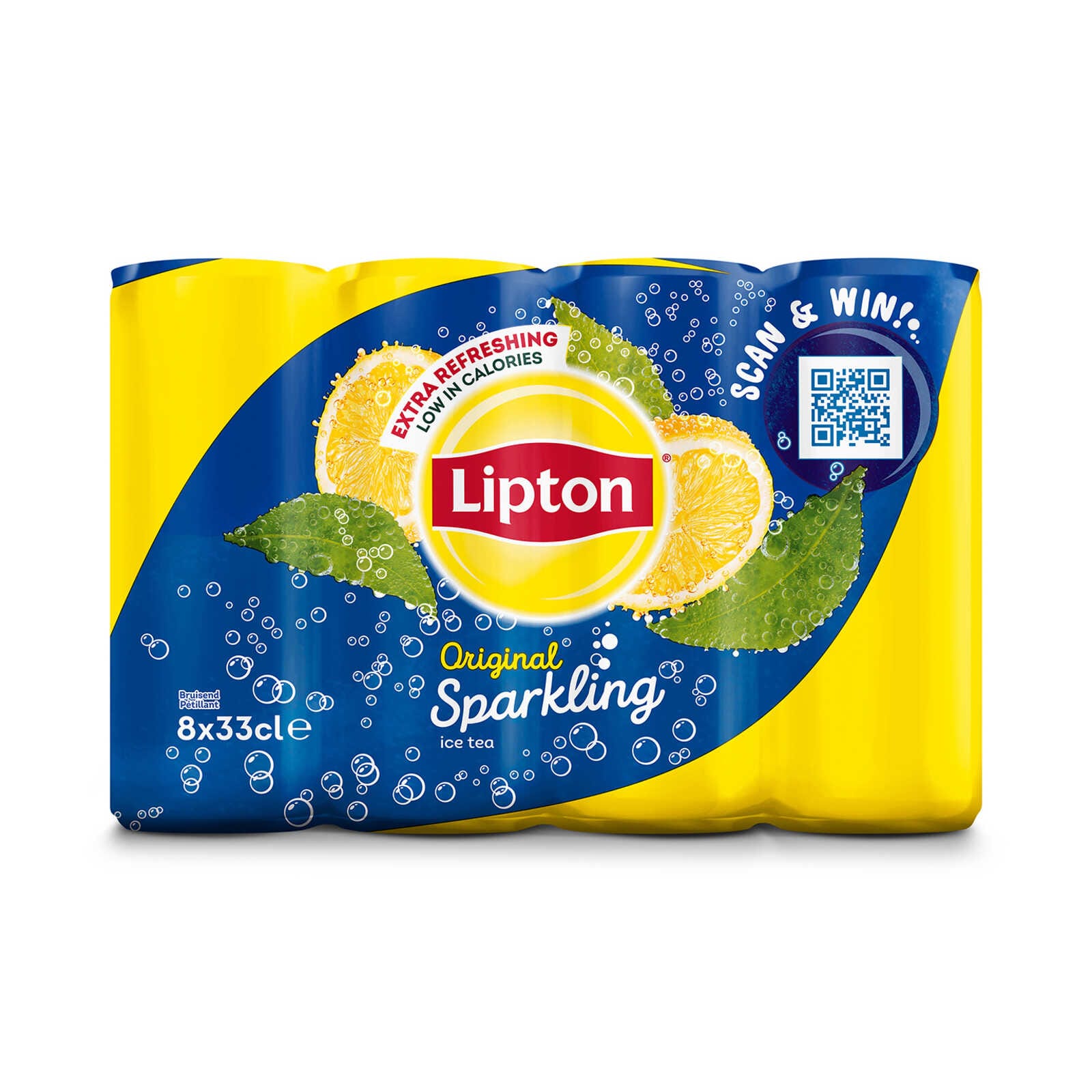 Lipton Iced Tea Thé Glacé Pétillant Original Pétillant Faible