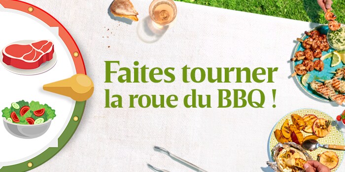 Besoin d'inspiration ? Tournez la roue du barbecue !