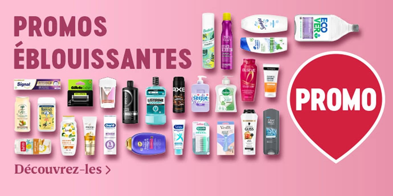 Promotions beauté chez Delhaize en Belgique avec des produits d’hygiène et de soins.