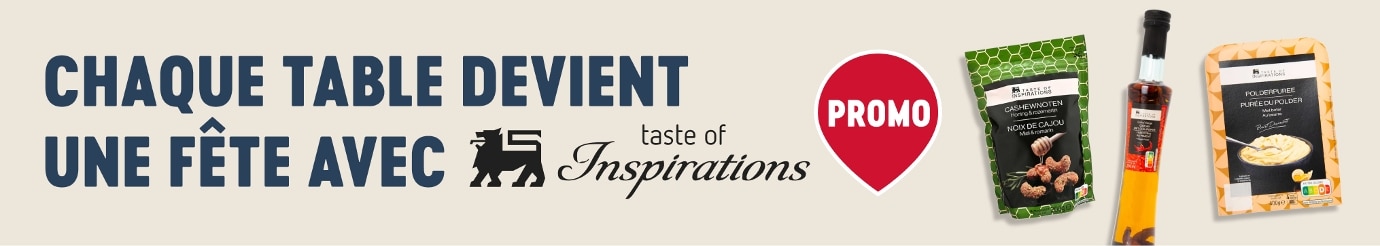 Taste of Inspirations chez Delhaize : −30 % et 2e à −50 % sur les noix de cajou, la purée et d’autres produits de fête