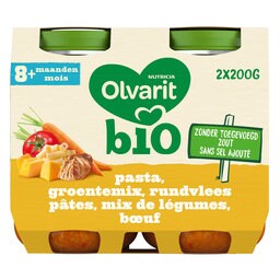 Babyvoeding | 8M | Rundvlees pasta groentemix| BIO