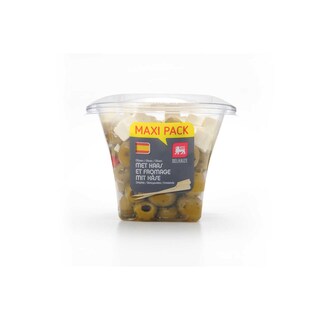 Delhaize | Olijven | Kaas | Ontpit | Maxi pack 