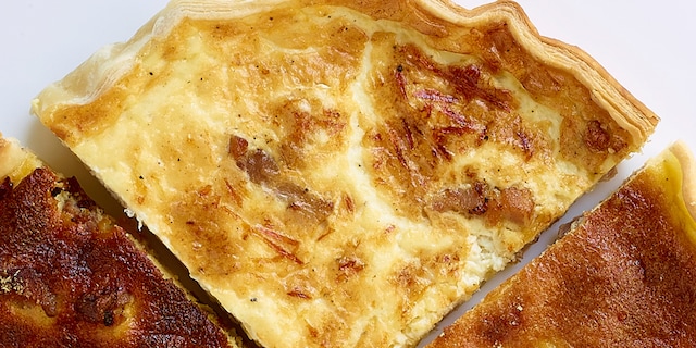 Quiche lorraine zonder lactose