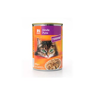 Delhaize | Aliment chat | Terrine | Dinde 