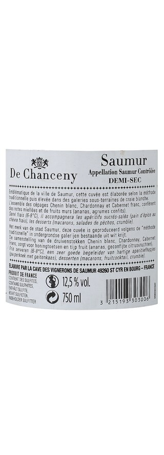 De Chanceny | Saumur | Demi-sec 