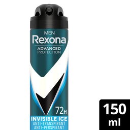 Rexona | Men | Déodorant | 72H | Non Stop | Spray Invisible | Ice Fresh | 150 ml 