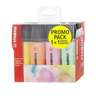 Stabilo | Markeerstiften | 4 Original + 4 Pastel 