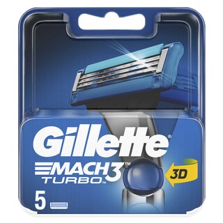 Gillette | Mach3 Turbo Blades | 5St 