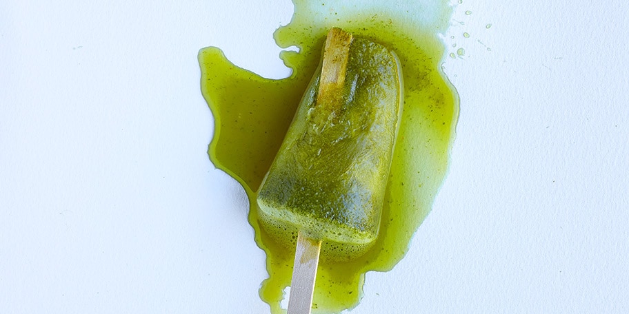 Sorbet au basilic et à la menthe
