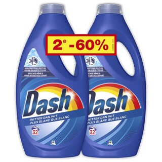Dash | Lessive Liquide | Regular | 2x1.44L | 64 DS 