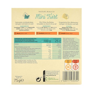 Delhaize | Twists | Mini | Beurre-Sel 