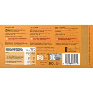 Delhaize | Witte chocolade 200 gr