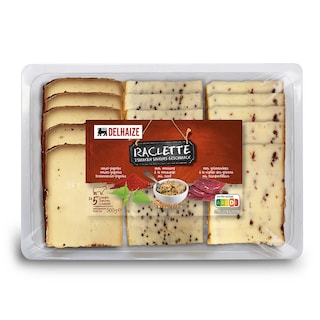 Delhaize | Kaas | Raclette | Schotel | Sneden 500 gr