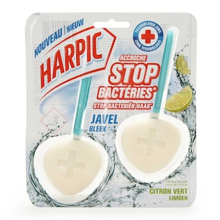 Harpic | Galet Stop Bacteriën Bleek 