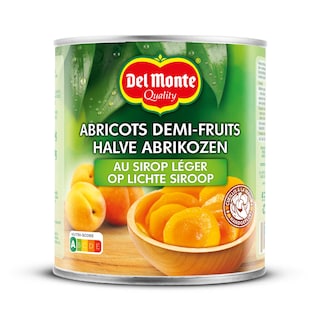 Del Monte | Abricots | Demi | Sirop léger | Boîte 