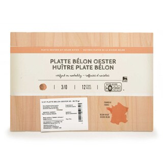 Delhaize | Huître | Plate Bélon 