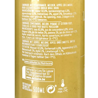 Delhaize | Lemonade | Komkommer 