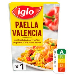 Iglo | Paëlla Valencia | Poulet & Crevettes 