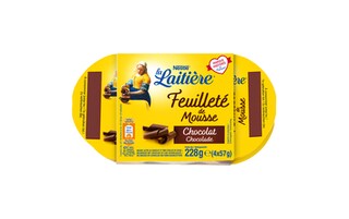 La Laitière | Mousse | Chocolade | Pure chocolade blaadjes 
