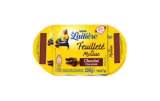 La Laitière | Mousse | Chocolade | Pure chocolade blaadjes 4 x 57 gr