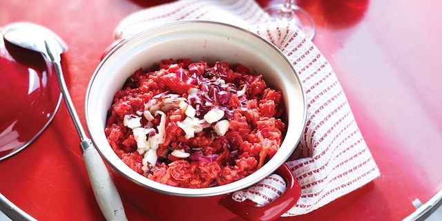 Risotto à la betterave et mozzarella di buffala