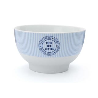 Cosy & Trendy | Bowl | Time for coffee | blauw | 58cl 