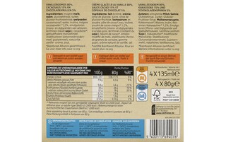 Delhaize | Ijsroom | Dame blanche 