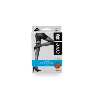 Delhaize | Care | Panty lycra 15D semi glans amber XXL 