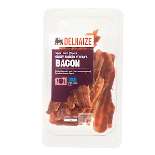Delhaize | Gerookt spek | Krokant | Sneden 
