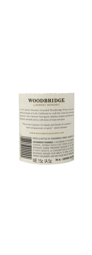 USA | California - Robert Mondavi | Woodbridge Cabernet Sauvignon 17 Rood 