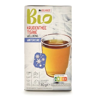 Delhaize | Bio | Tisane | Cure hiver | Sachets 