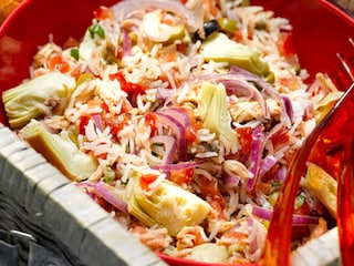 Siciliaanse tonijnsalade met rijst