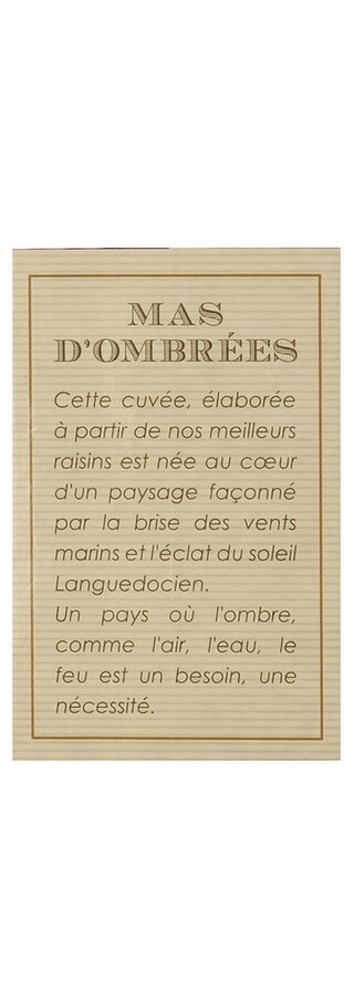 FR MIDI OC IGP | Midi Oc IGP | Mas d'Ombrées 2014 Rouge 