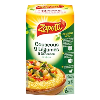 Zapetti | Couscous | 9 légumes 