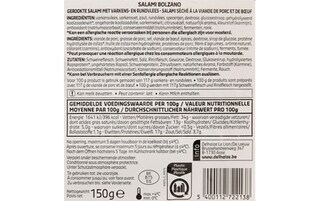 Delhaize | Salami Bolzano 150 gr