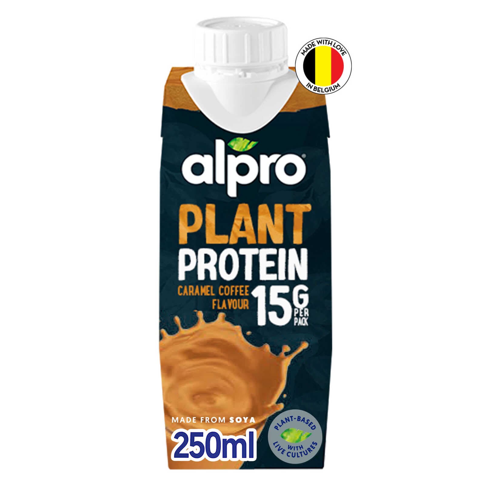 Alpro Plantaardige drank | Soja | Eiwitrijke | Koffie | Karamel