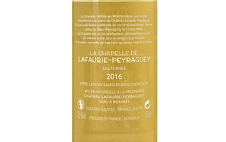 La Chapelle Lafaurie-Peyraguey | Sauternes | 2016 