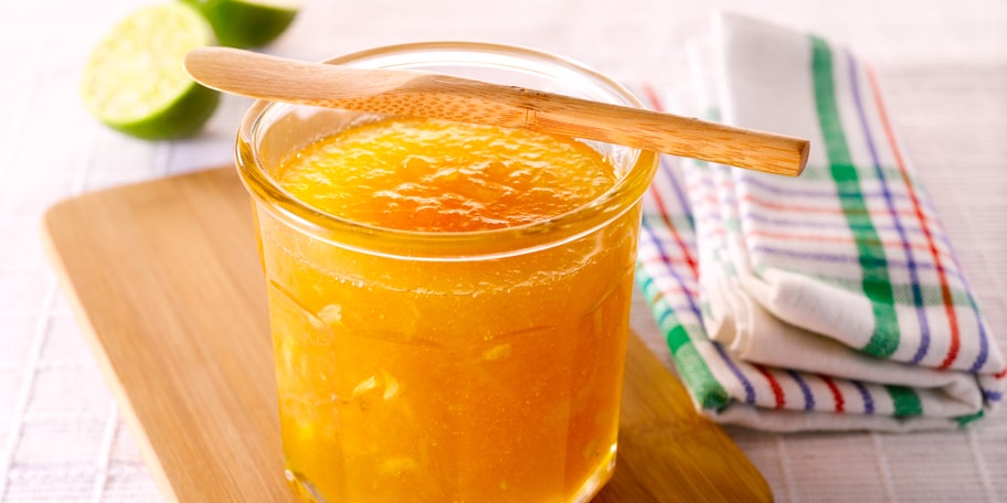 Confituur van ananas met limoen