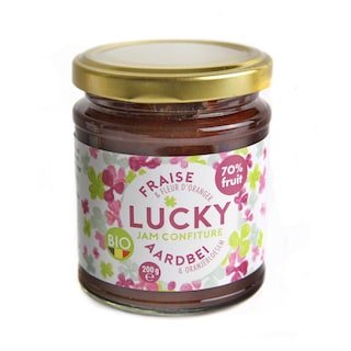 Lucky | Jam | Aardbei & Oranjebloesem | Bio 