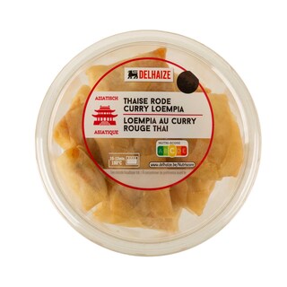 Delhaize | Kussen garnalen curry rood Thai 