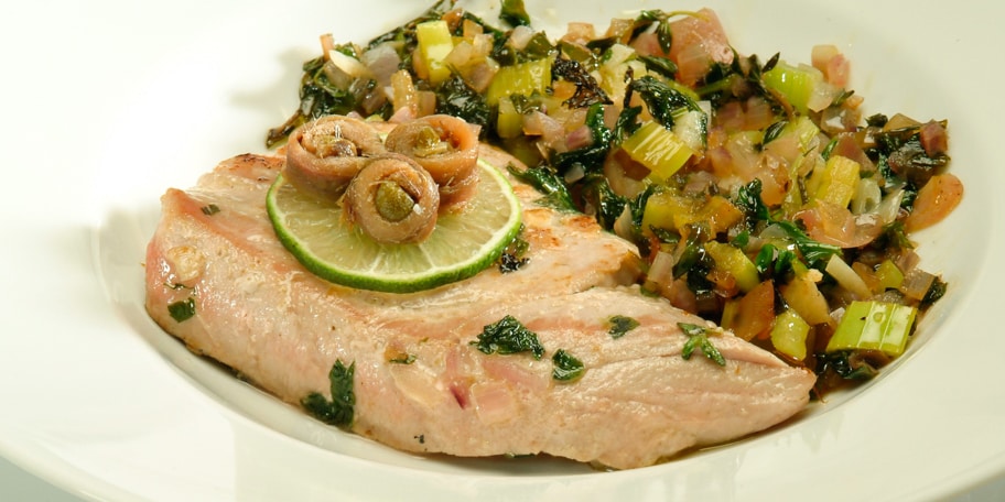 Tonijnfilet met Venetiaanse groenten