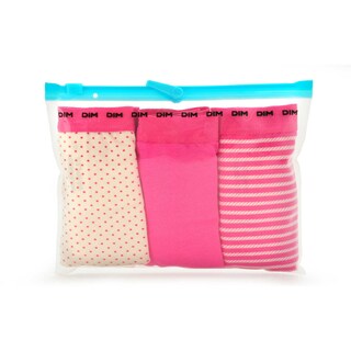 Dim | Paris | Boxer Pocket Coton | rayure/pois rose | 36/38 