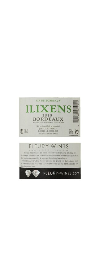 France - Frankrijk | Bordeaux - Bordeaux Aoc | Château Ilixens 2015 Blanc 