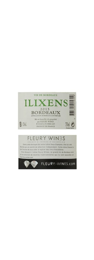 France - Frankrijk | Bordeaux - Bordeaux Aoc | Château Ilixens 2015 Wit 