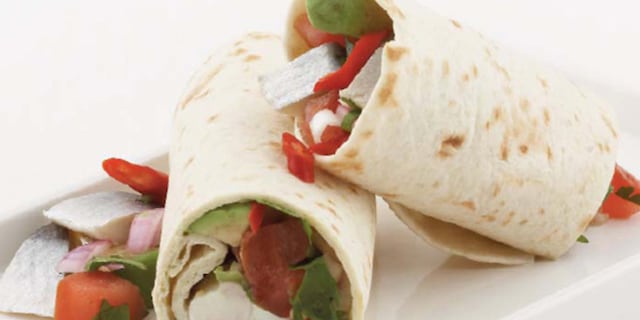 Tortilla wraps met Noorse maatjes