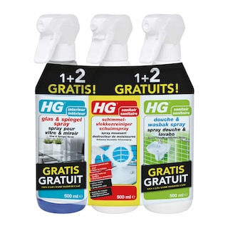 HG | Schimmelvlekkenreiniger | Schuimspray | 1+2 G 