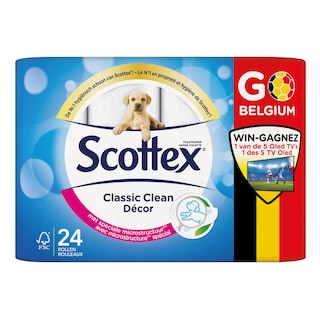Scottex | Papier toilette | Classic décor | Eco 